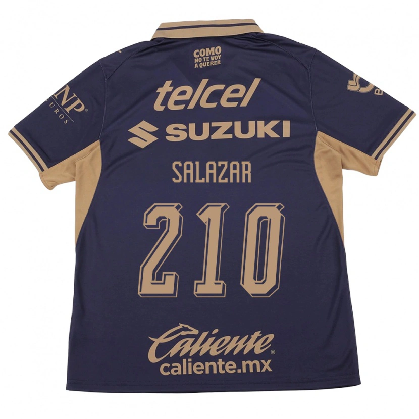 Danxen Hombre Camiseta Jared Salazar #210 Morado Marrón 1ª Equipación 2026/27 La Camisa México