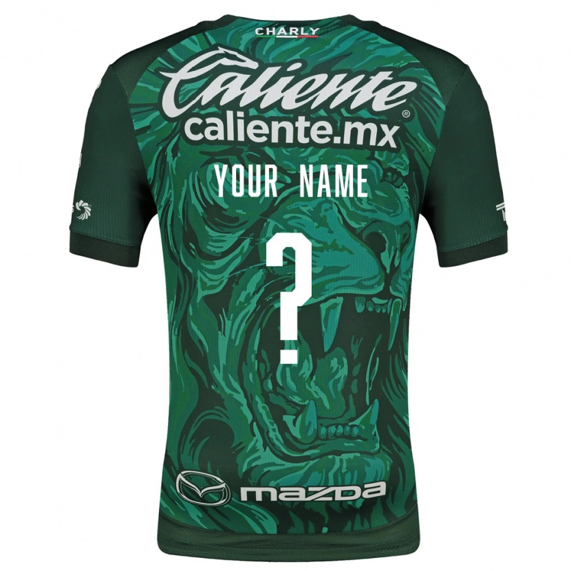 Danxen Hombre Camiseta Su Nombre #0 Verde Negro 1ª Equipación 2026/27 La Camisa México