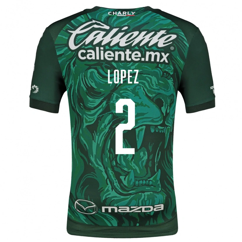 Danxen Hombre Camiseta Vanessa Lopez #2 Verde Negro 1ª Equipación 2026/27 La Camisa México