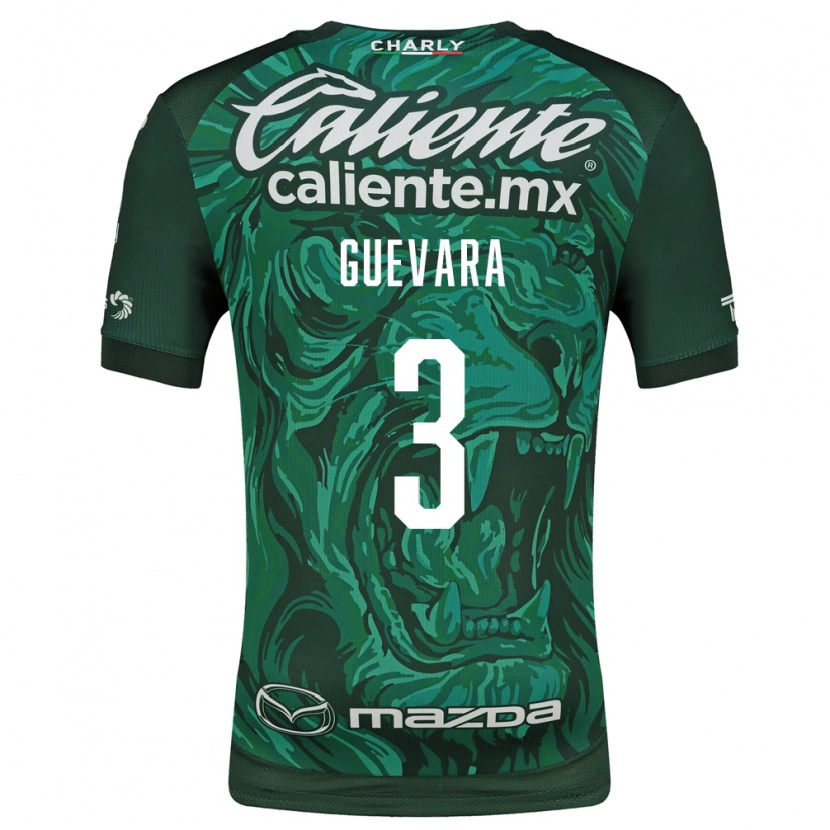 Danxen Hombre Camiseta Juan Guevara #3 Verde Negro 1ª Equipación 2026/27 La Camisa México
