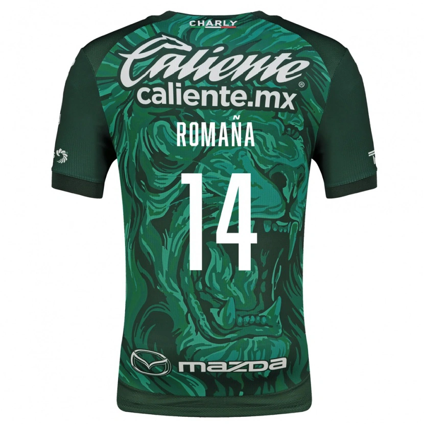 Danxen Hombre Camiseta Jhohan Romaña #14 Verde Negro 1ª Equipación 2026/27 La Camisa México