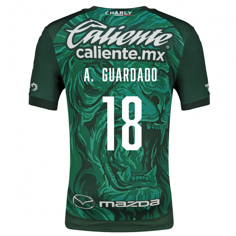 Danxen Hombre Camiseta Andres Guardado #18 Verde Negro 1ª Equipación 2026/27 La Camisa México