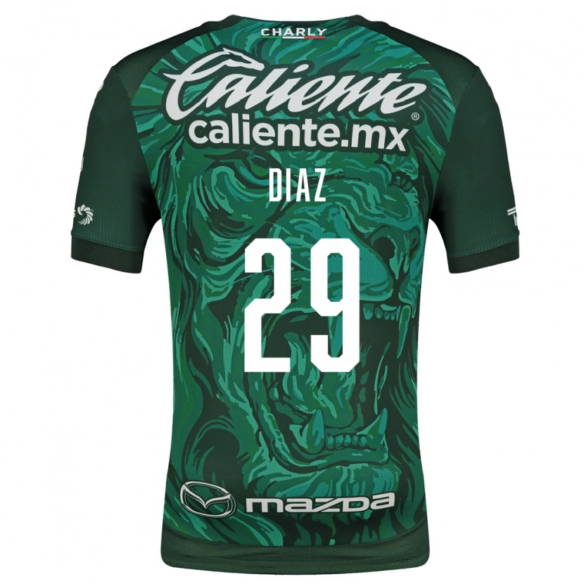 Danxen Hombre Camiseta Kenia Díaz #29 Verde Negro 1ª Equipación 2026/27 La Camisa México