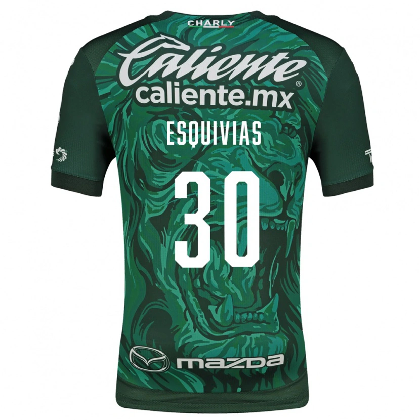 Danxen Hombre Camiseta Isabela Esquivias #30 Verde Negro 1ª Equipación 2026/27 La Camisa México
