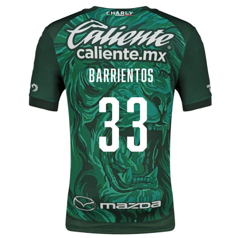 Danxen Hombre Camiseta Yashira Barrientos #33 Verde Negro 1ª Equipación 2026/27 La Camisa México
