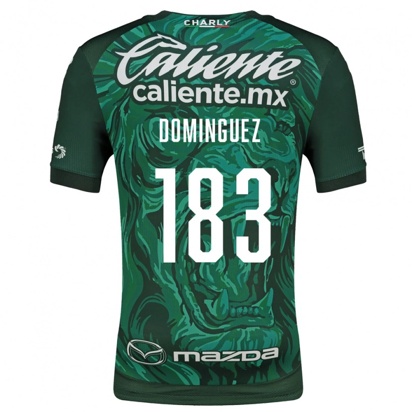 Danxen Hombre Camiseta Jesús Domínguez #183 Verde Negro 1ª Equipación 2026/27 La Camisa México