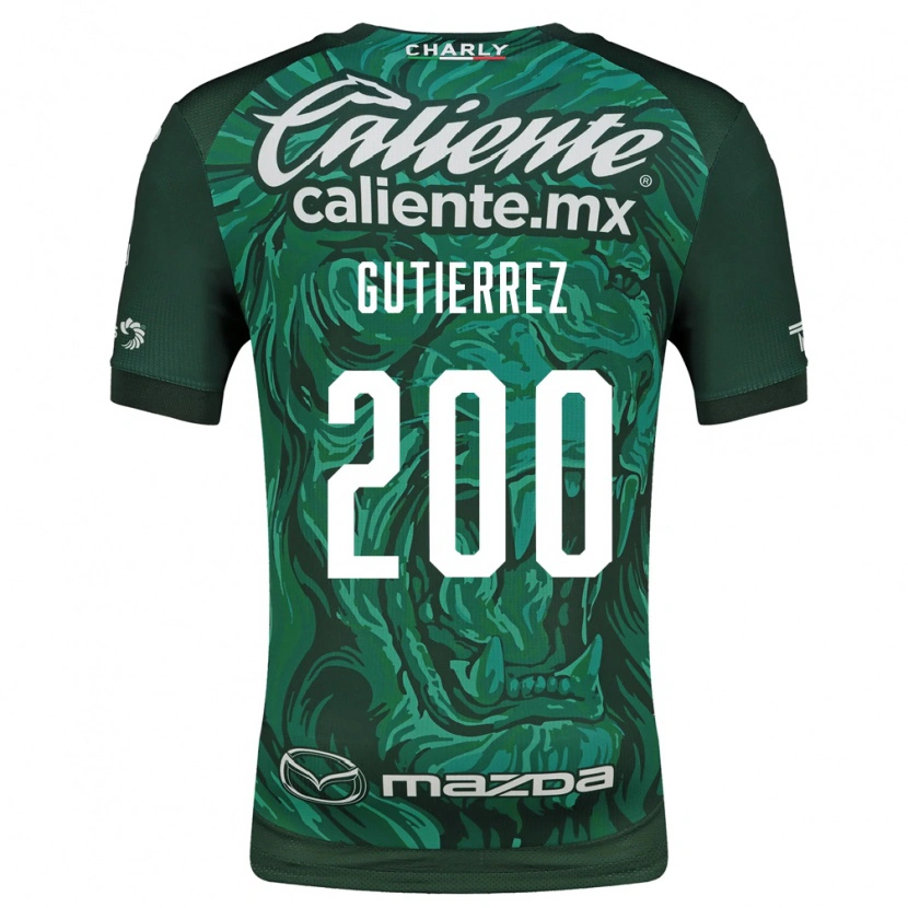 Danxen Hombre Camiseta Alan Gutiérrez #200 Verde Negro 1ª Equipación 2026/27 La Camisa México
