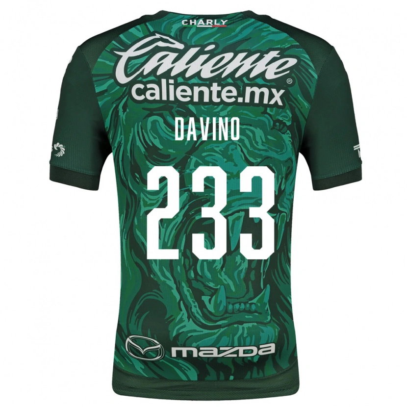 Danxen Hombre Camiseta Gianfranco Davino #233 Verde Negro 1ª Equipación 2026/27 La Camisa México