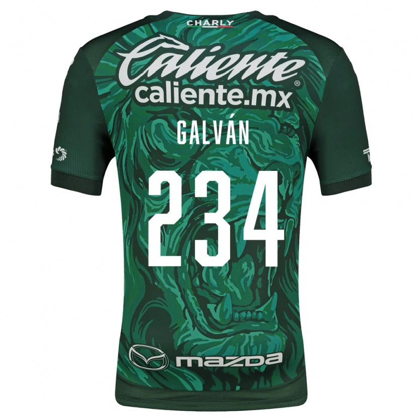 Danxen Hombre Camiseta Diego Galván #234 Verde Negro 1ª Equipación 2026/27 La Camisa México