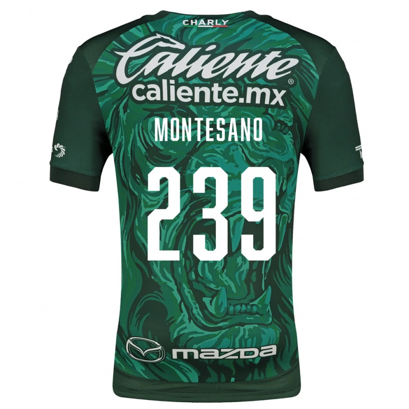 Danxen Hombre Camiseta Jesús Montesano #239 Verde Negro 1ª Equipación 2026/27 La Camisa México