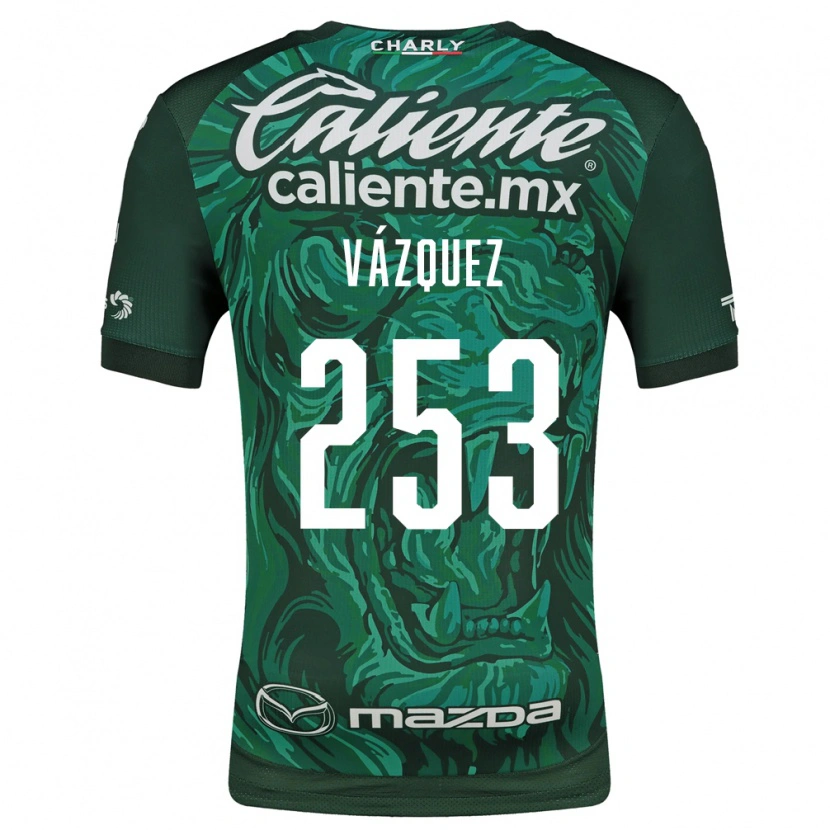Danxen Hombre Camiseta Héctor Vázquez #253 Verde Negro 1ª Equipación 2026/27 La Camisa México