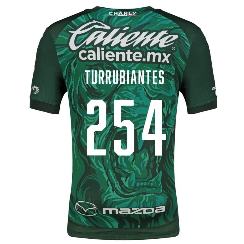 Danxen Hombre Camiseta Abdon Turrubiates #254 Verde Negro 1ª Equipación 2026/27 La Camisa México