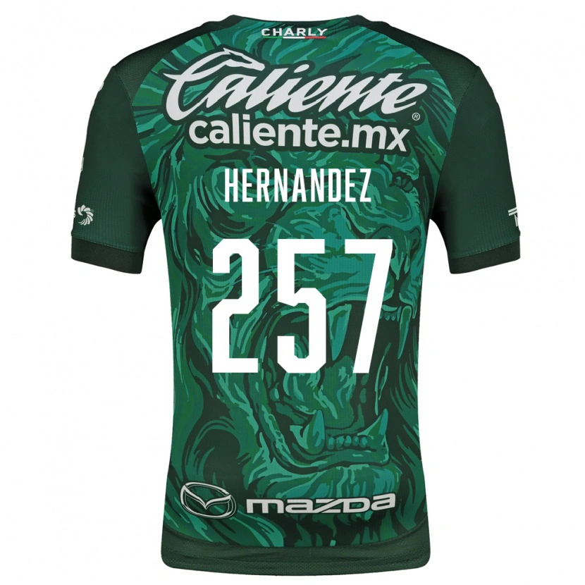 Danxen Hombre Camiseta Karín Hernández #257 Verde Negro 1ª Equipación 2026/27 La Camisa México