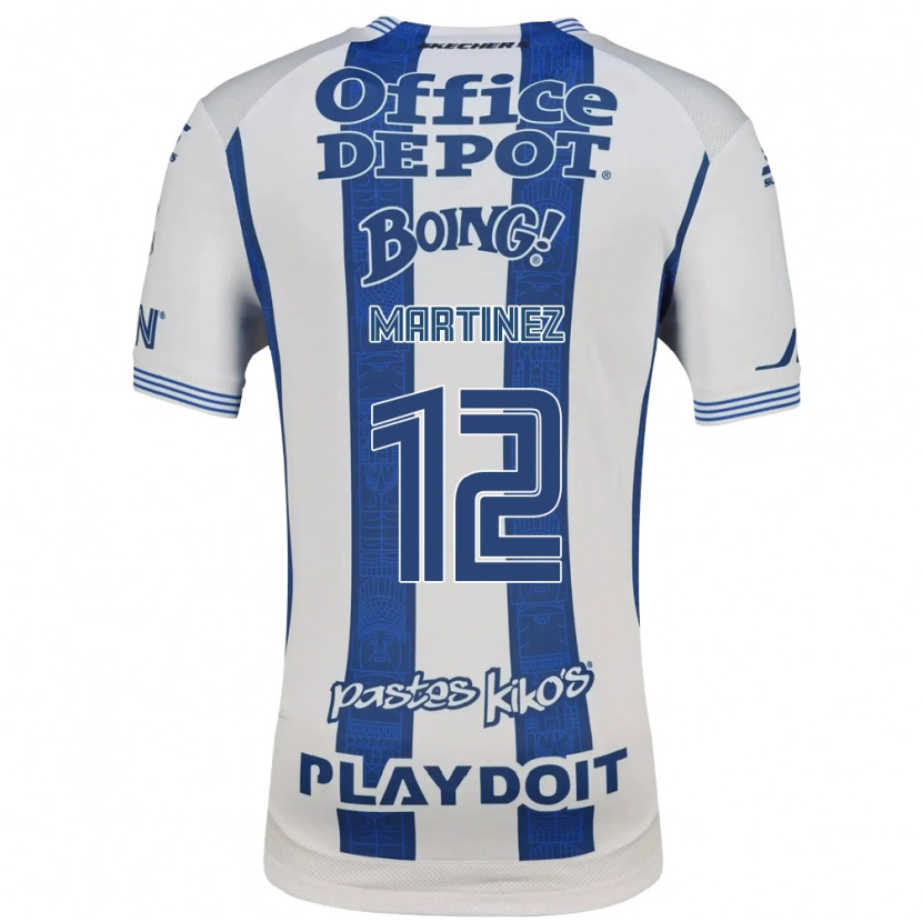 Danxen Hombre Camiseta Sofía Martínez #12 Blanco Azul Marino 1ª Equipación 2026/27 La Camisa México