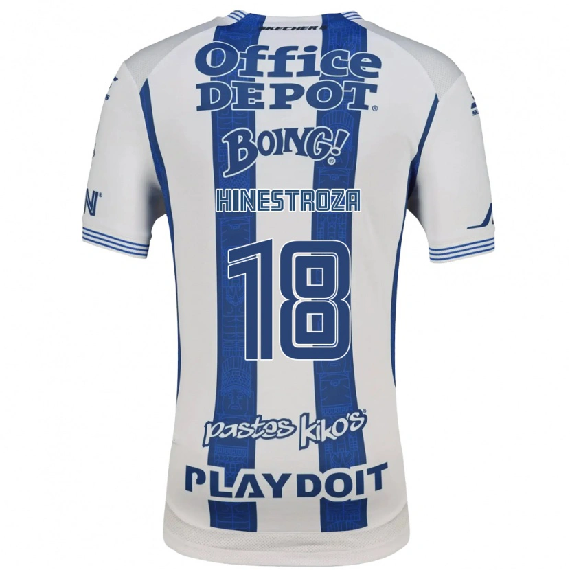 Danxen Hombre Camiseta Marino Hinestroza #18 Blanco Azul Marino 1ª Equipación 2026/27 La Camisa México