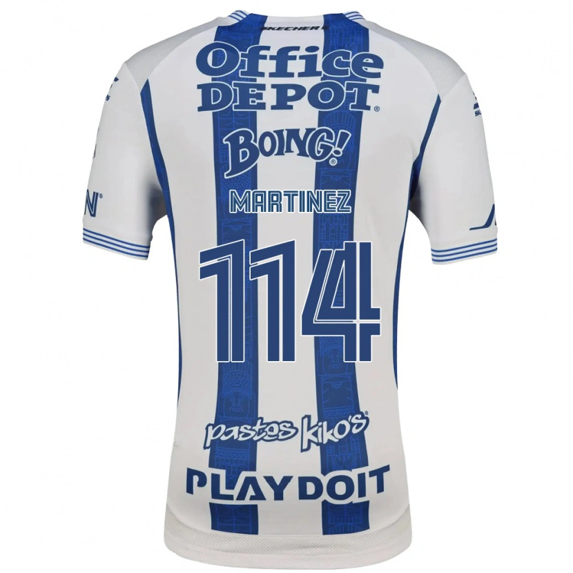 Danxen Hombre Camiseta Jesús Martínez #114 Blanco Azul Marino 1ª Equipación 2026/27 La Camisa México