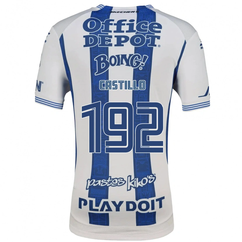 Danxen Hombre Camiseta José Castillo #192 Blanco Azul Marino 1ª Equipación 2026/27 La Camisa México