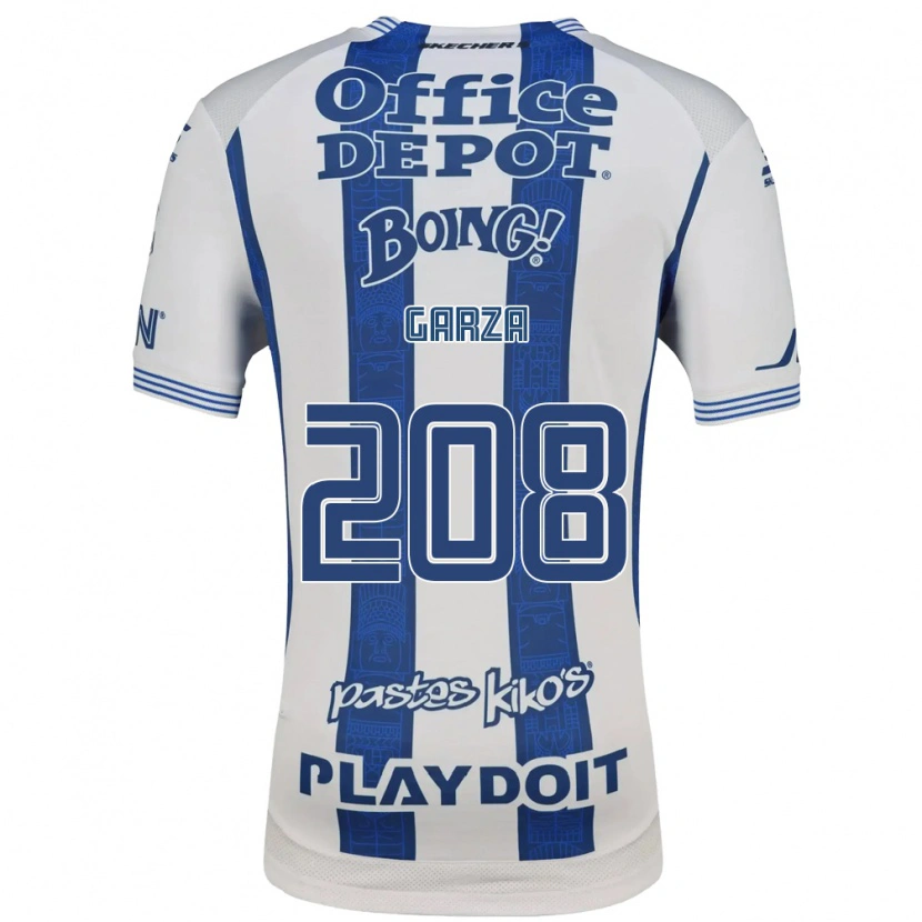 Danxen Hombre Camiseta Ricardo Garza #208 Blanco Azul Marino 1ª Equipación 2026/27 La Camisa México