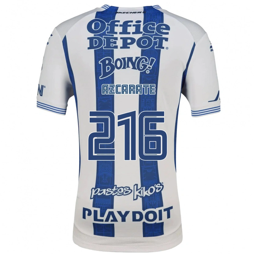 Danxen Hombre Camiseta Yerar Azcárate #216 Blanco Azul Marino 1ª Equipación 2026/27 La Camisa México