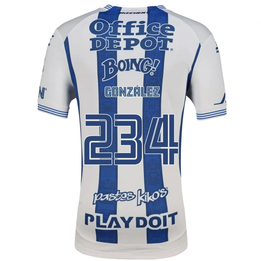Danxen Hombre Camiseta Oswaldo González #234 Blanco Azul Marino 1ª Equipación 2026/27 La Camisa México