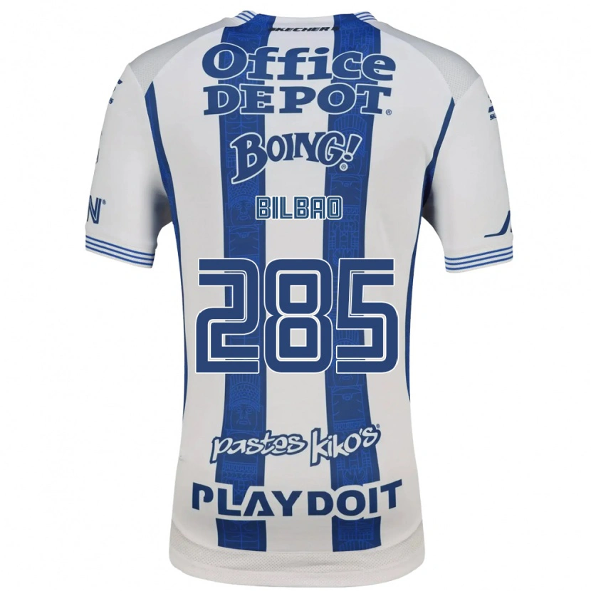 Danxen Hombre Camiseta Julián Bilbao #285 Blanco Azul Marino 1ª Equipación 2026/27 La Camisa México