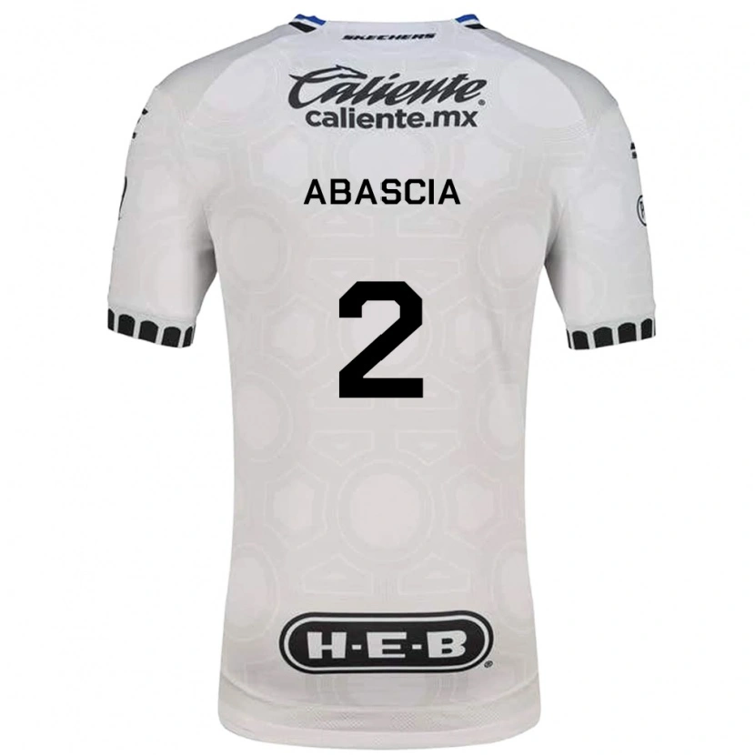 Danxen Hombre Camiseta Lucas Abascia #2 Blanco Negro Azul 1ª Equipación 2026/27 La Camisa México