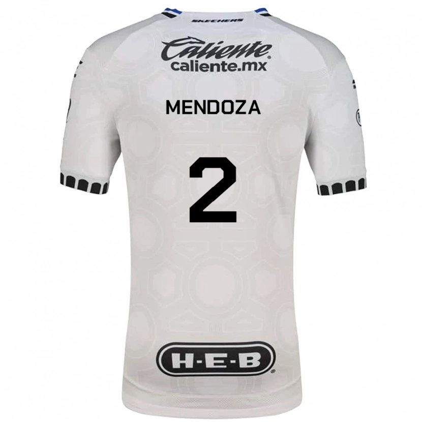 Danxen Hombre Camiseta Omar Mendoza #2 Blanco Negro Azul 1ª Equipación 2026/27 La Camisa México