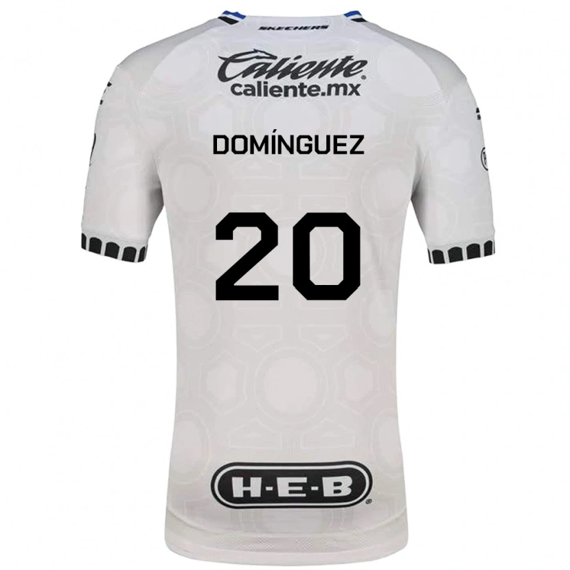 Danxen Hombre Camiseta Misael Dominguez #20 Blanco Negro Azul 1ª Equipación 2026/27 La Camisa México