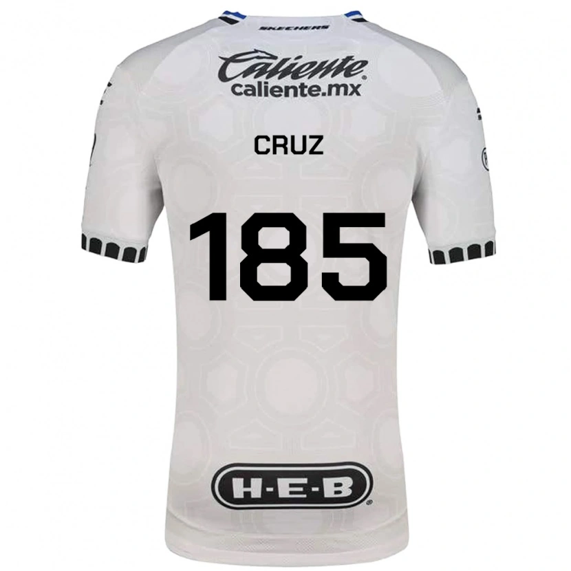 Danxen Hombre Camiseta Axel Cruz #185 Blanco Negro Azul 1ª Equipación 2026/27 La Camisa México