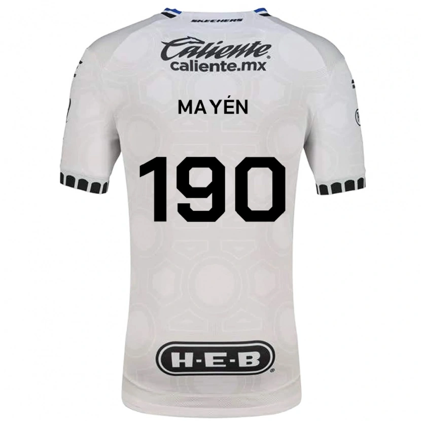 Danxen Hombre Camiseta Eduardo Mayén #190 Blanco Negro Azul 1ª Equipación 2026/27 La Camisa México