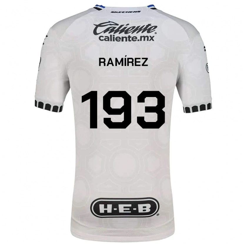 Danxen Hombre Camiseta Ángel Ramírez #193 Blanco Negro Azul 1ª Equipación 2026/27 La Camisa México