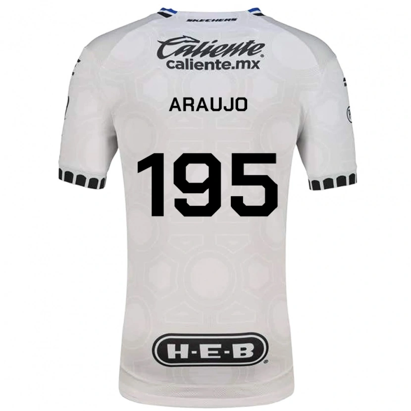 Danxen Hombre Camiseta Diego Araujo #195 Blanco Negro Azul 1ª Equipación 2026/27 La Camisa México