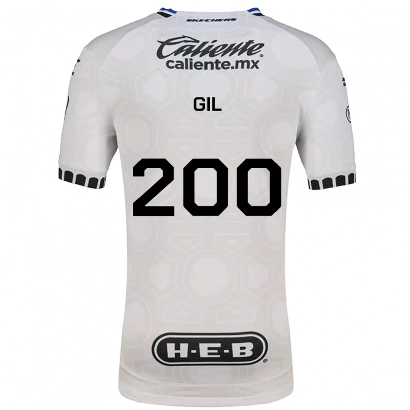 Danxen Hombre Camiseta Gerardo Gil #200 Blanco Negro Azul 1ª Equipación 2026/27 La Camisa México