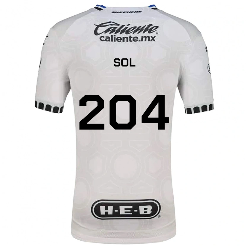 Danxen Hombre Camiseta Martín Sol #204 Blanco Negro Azul 1ª Equipación 2026/27 La Camisa México