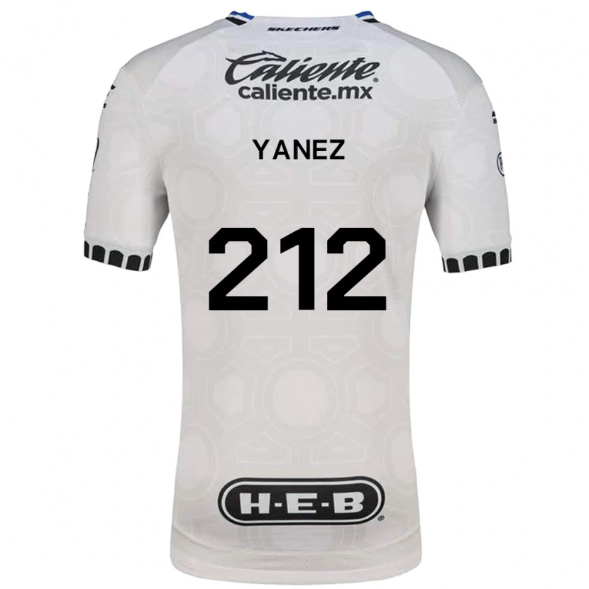 Danxen Hombre Camiseta Sebastián Yánez #212 Blanco Negro Azul 1ª Equipación 2026/27 La Camisa México