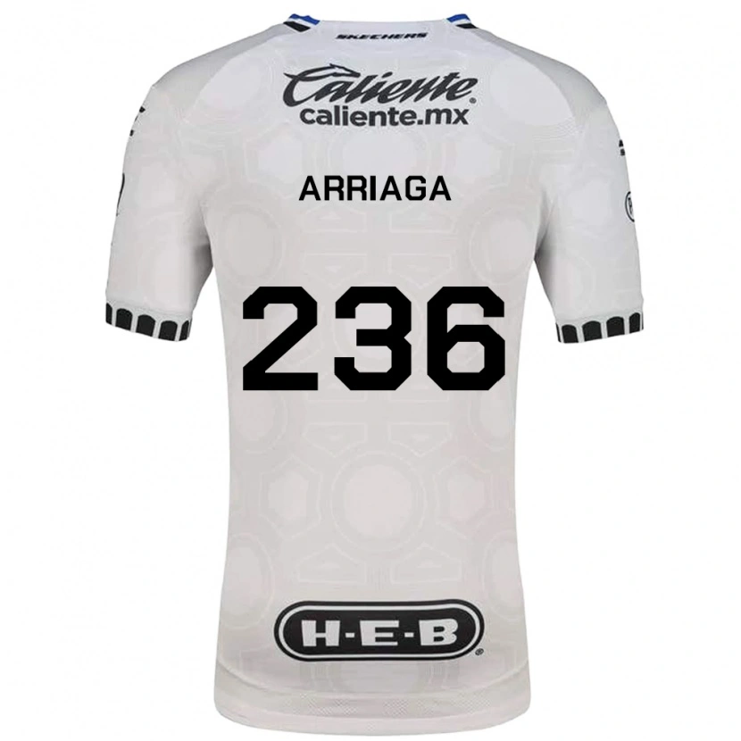 Danxen Hombre Camiseta Cristopher Arriaga #236 Blanco Negro Azul 1ª Equipación 2026/27 La Camisa México