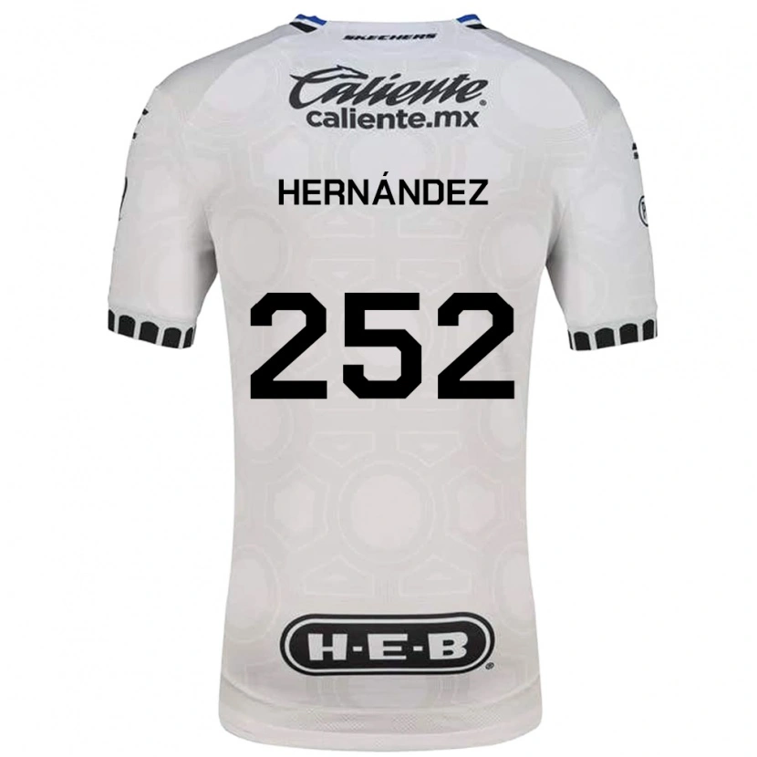 Danxen Hombre Camiseta Emilio Hernández #252 Blanco Negro Azul 1ª Equipación 2026/27 La Camisa México