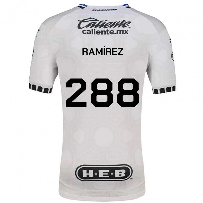 Danxen Hombre Camiseta Santiago Ramírez #288 Blanco Negro Azul 1ª Equipación 2026/27 La Camisa México