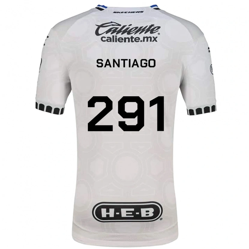 Danxen Hombre Camiseta Santiago De La Barrera #291 Blanco Negro Azul 1ª Equipación 2026/27 La Camisa México