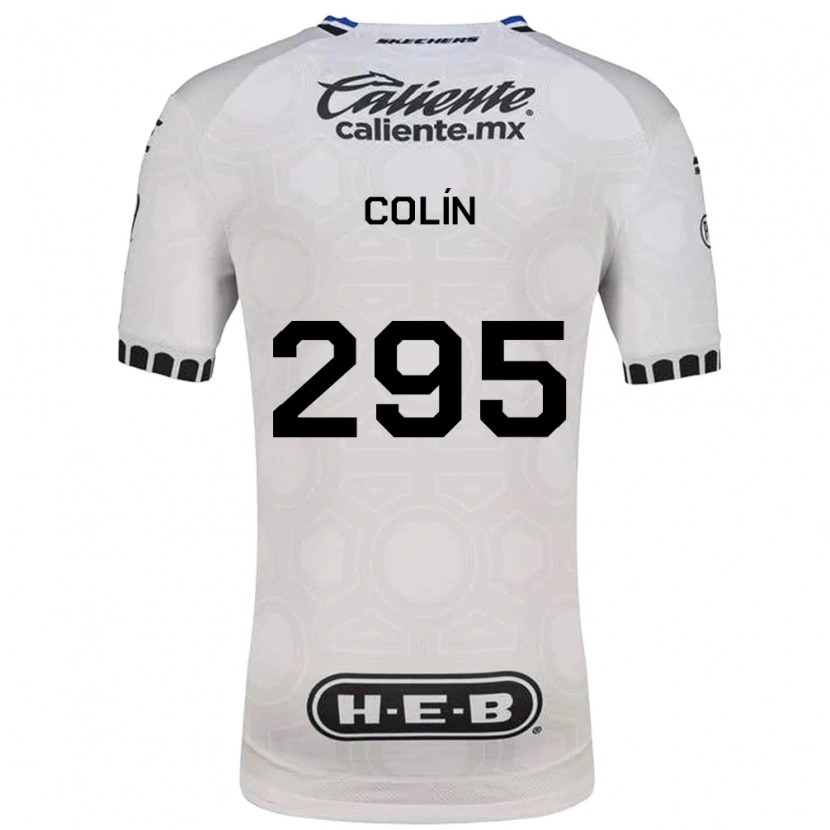 Danxen Hombre Camiseta Osvaldo Colín #295 Blanco Negro Azul 1ª Equipación 2026/27 La Camisa México