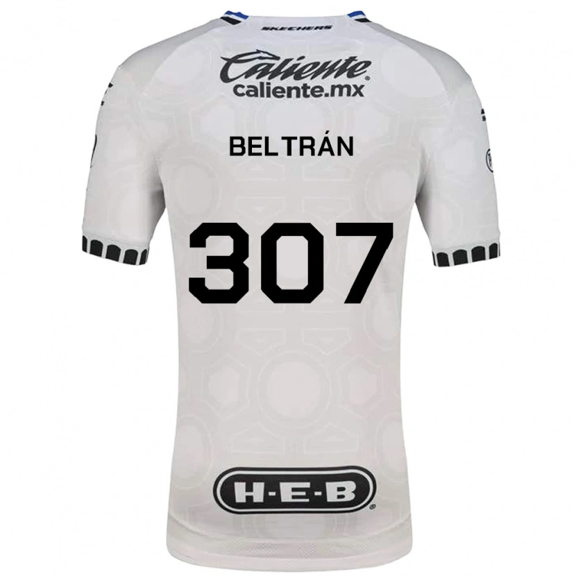 Danxen Hombre Camiseta Gael Beltrán #307 Blanco Negro Azul 1ª Equipación 2026/27 La Camisa México
