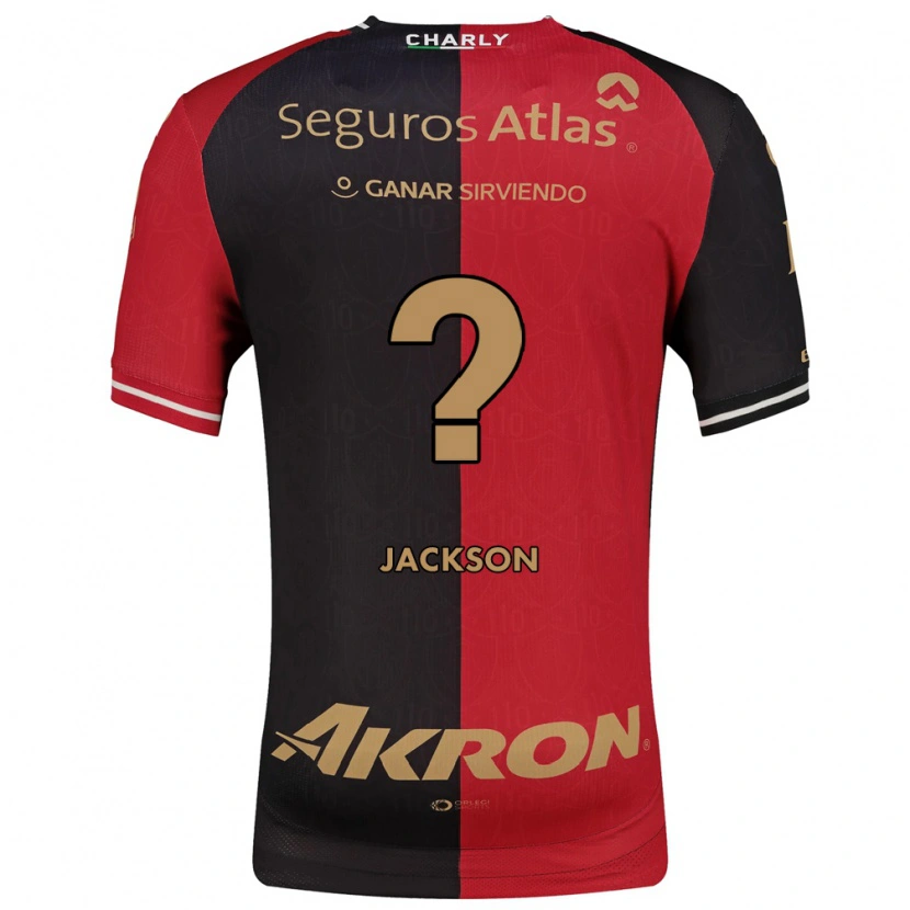 Danxen Hombre Camiseta Joaquín Jackson #0 Rojo Negro Marrón 1ª Equipación 2026/27 La Camisa México