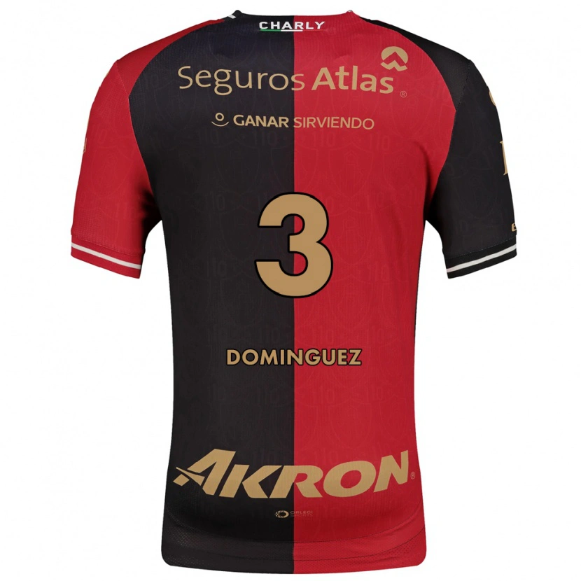 Danxen Hombre Camiseta Idekel Domínguez #3 Rojo Negro Marrón 1ª Equipación 2026/27 La Camisa México