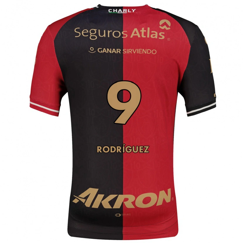 Danxen Hombre Camiseta Agustín Rodríguez #9 Rojo Negro Marrón 1ª Equipación 2026/27 La Camisa México