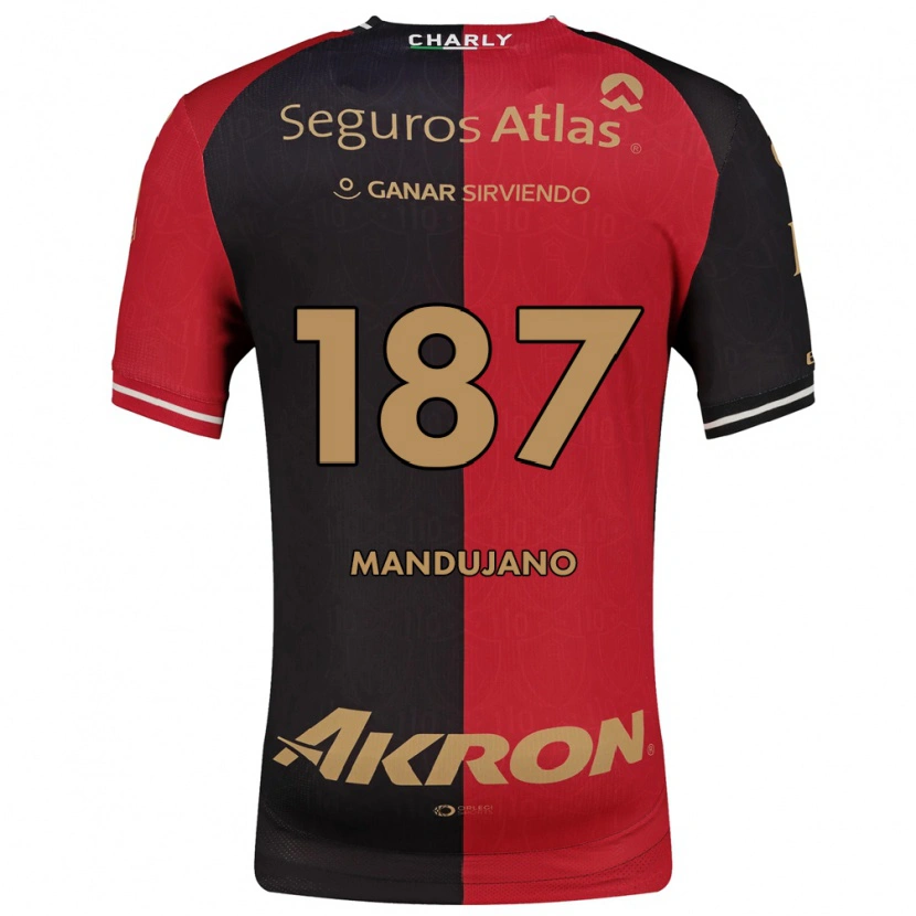 Danxen Hombre Camiseta Sebastián Mandujano #187 Rojo Negro Marrón 1ª Equipación 2026/27 La Camisa México