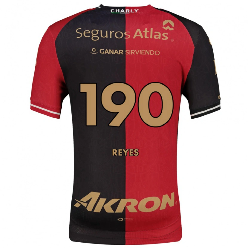 Danxen Hombre Camiseta Óscar Reyes #190 Rojo Negro Marrón 1ª Equipación 2026/27 La Camisa México