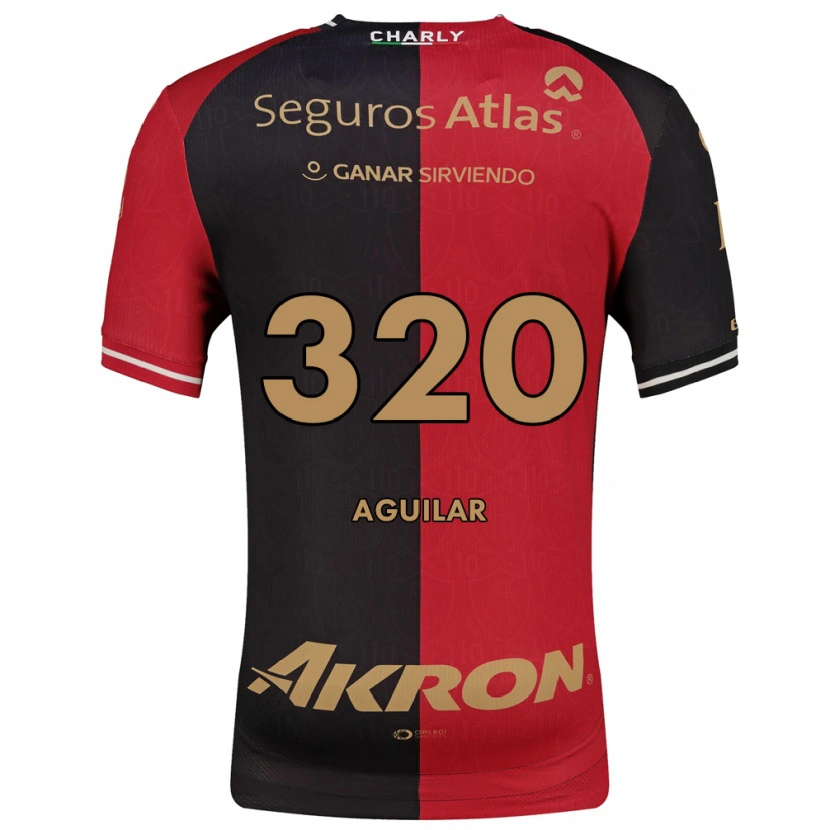 Danxen Hombre Camiseta Ángel Aguilar #320 Rojo Negro Marrón 1ª Equipación 2026/27 La Camisa México