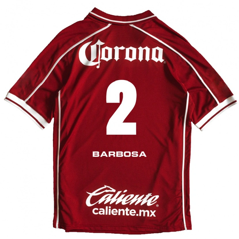 Danxen Hombre Camiseta Diego Barbosa #2 Blanco Rojo 1ª Equipación 2026/27 La Camisa México