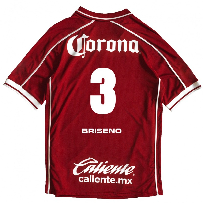 Danxen Hombre Camiseta Antonio Briseño #3 Blanco Rojo 1ª Equipación 2026/27 La Camisa México