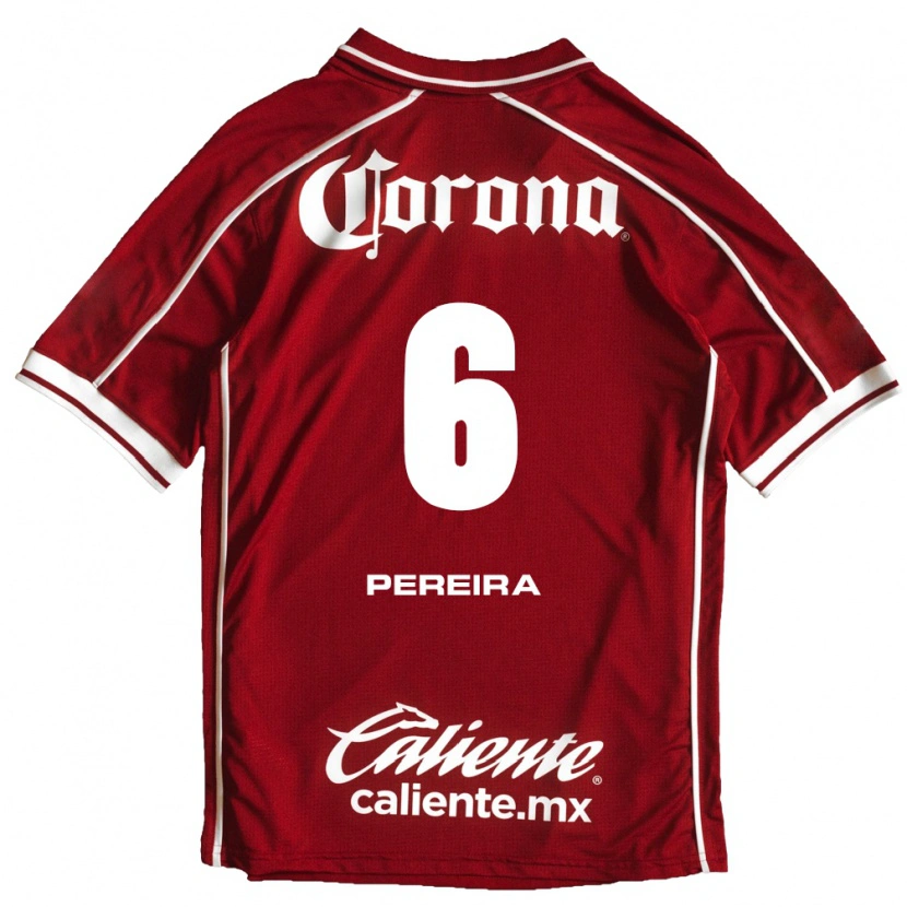 Danxen Hombre Camiseta Federico Pereira #6 Blanco Rojo 1ª Equipación 2026/27 La Camisa México